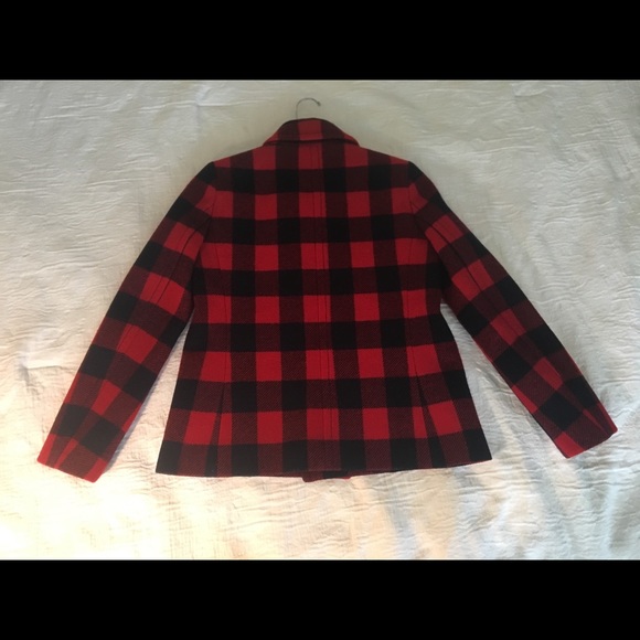 J. Crew Jackets & Blazers - J. Crew Buffalo Check Pea Coat, size 2P